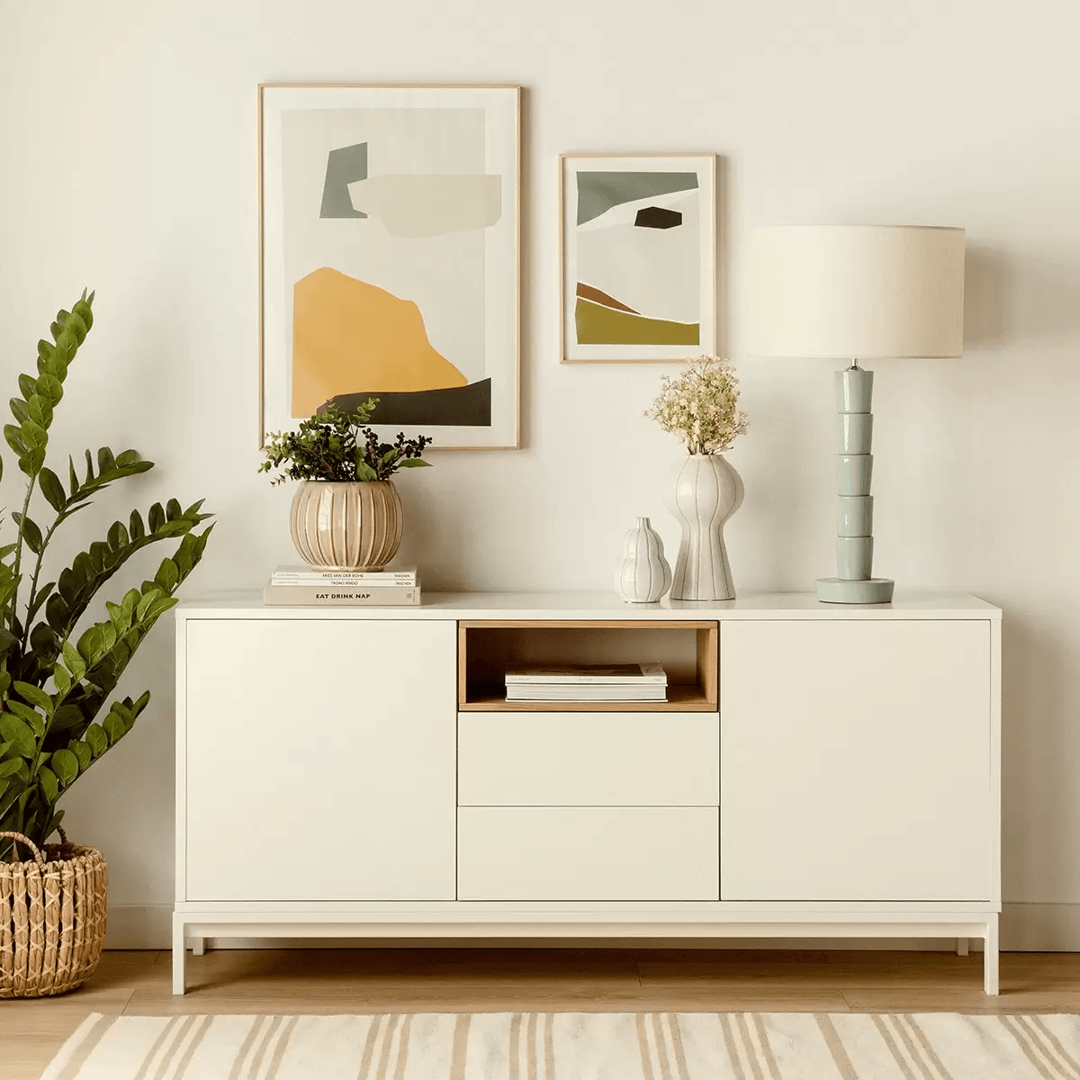 Aparador Contemporáneo Divós Blanco 150cm