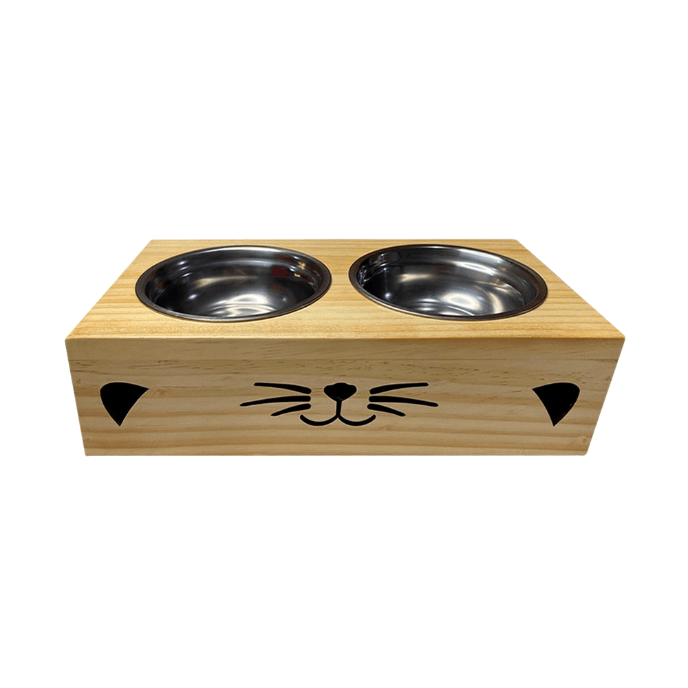 Comedero Para Gato Sami Store de Madera Pino Comedero Para Gato Sami Store de Madera Pino