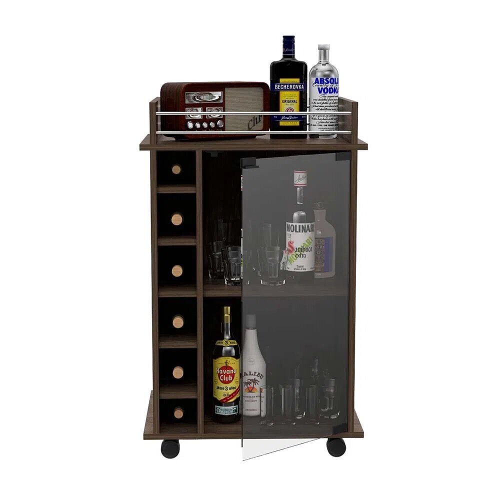 Bar Botellero La Casa del Mueblero Marron