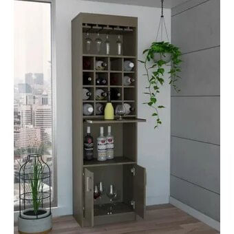 Bar Botellero Rio La Casa del Mueblero Taupe