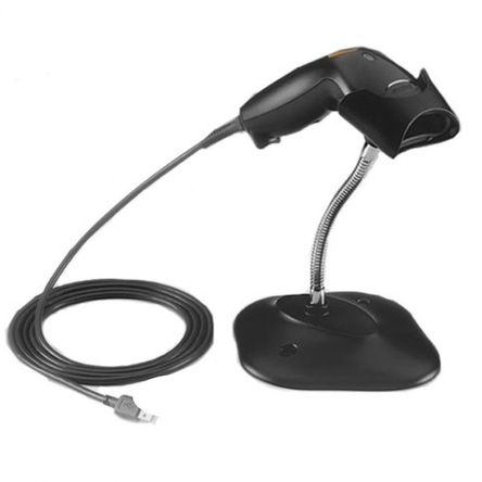 Lectora de Código de Barra Zebra LS1203 BLACK, BASE & CABLE USB Lectora de Código de Barra Zebra LS1203 BLACK, BASE & CABLE USB