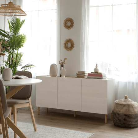 Aparador Minimalista Arhbo Blanco 140 cm Aparador Minimalista Arhbo Blanco 140 cm