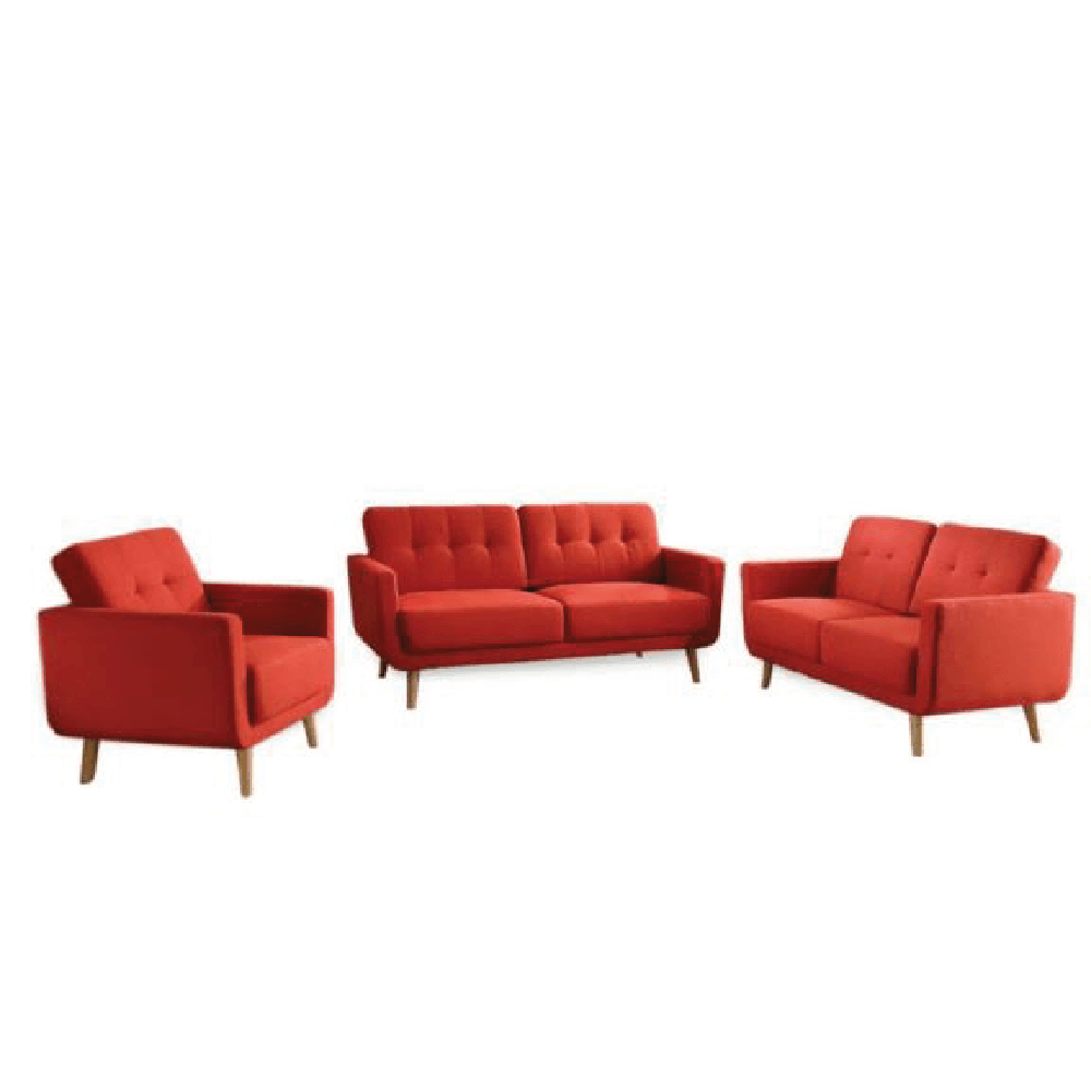 Juego de Sala Vintage 3 2 1 Faith Rojo Juego de Sala Vintage 3 2 1 Faith Rojo