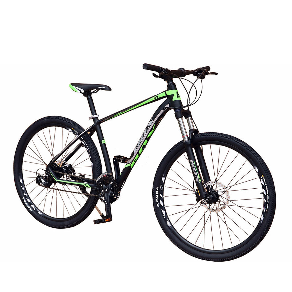 Bicicleta Box Bike Aro 29 Modelo Evans con Frenos Hidraulicos Verde