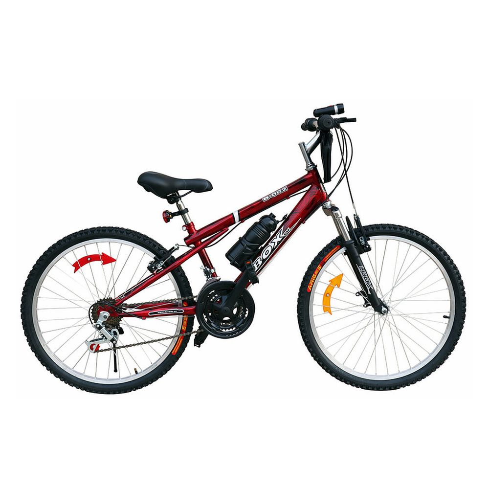 Bicicleta Box Bike MTB con Suspensión Delantera Aro 24 - Rojo Bicicleta Box Bike MTB con Suspensión Delantera Aro 24 - Rojo
