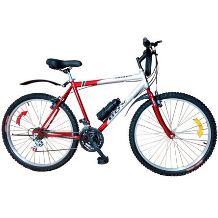 Bicicleta Box Bike Clasica Aro 26 Rojo con Plata Bicicleta Box Bike Clasica Aro 26 Rojo con Plata