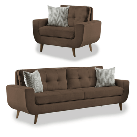 Juego de Sala 3 1 Kayruth Marrón Juego de Sala 3 1 Kayruth Marrón