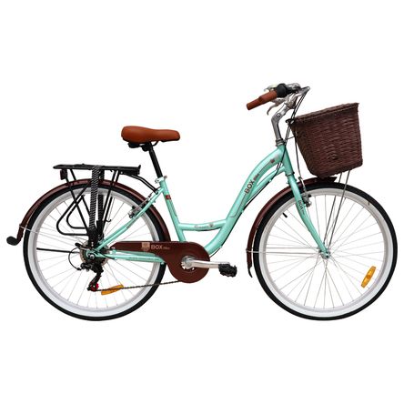 Bicicleta Box Vintage Modelo Romántica Aro 26 - Verde