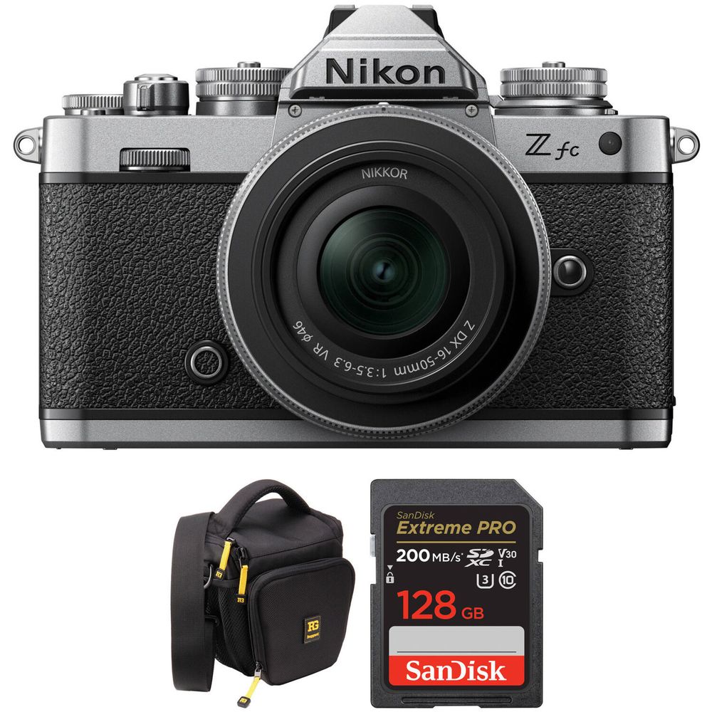Cámara Mirrorless Nikon Zfc con Lente de 16 50Mm y Kit de Bolsa 1735993-REG Cámara Mirrorless Nikon Zfc con Lente de 16 50Mm y Kit de Bolsa 1735993-REG