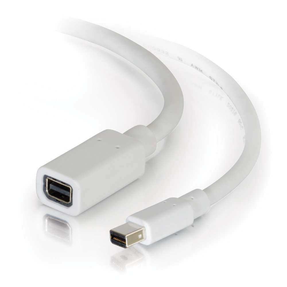 Cable de Extensión Mini Displayport C2G 6 Blanco 1033269-REG Cable de Extensión Mini Displayport C2G 6 Blanco 1033269-REG