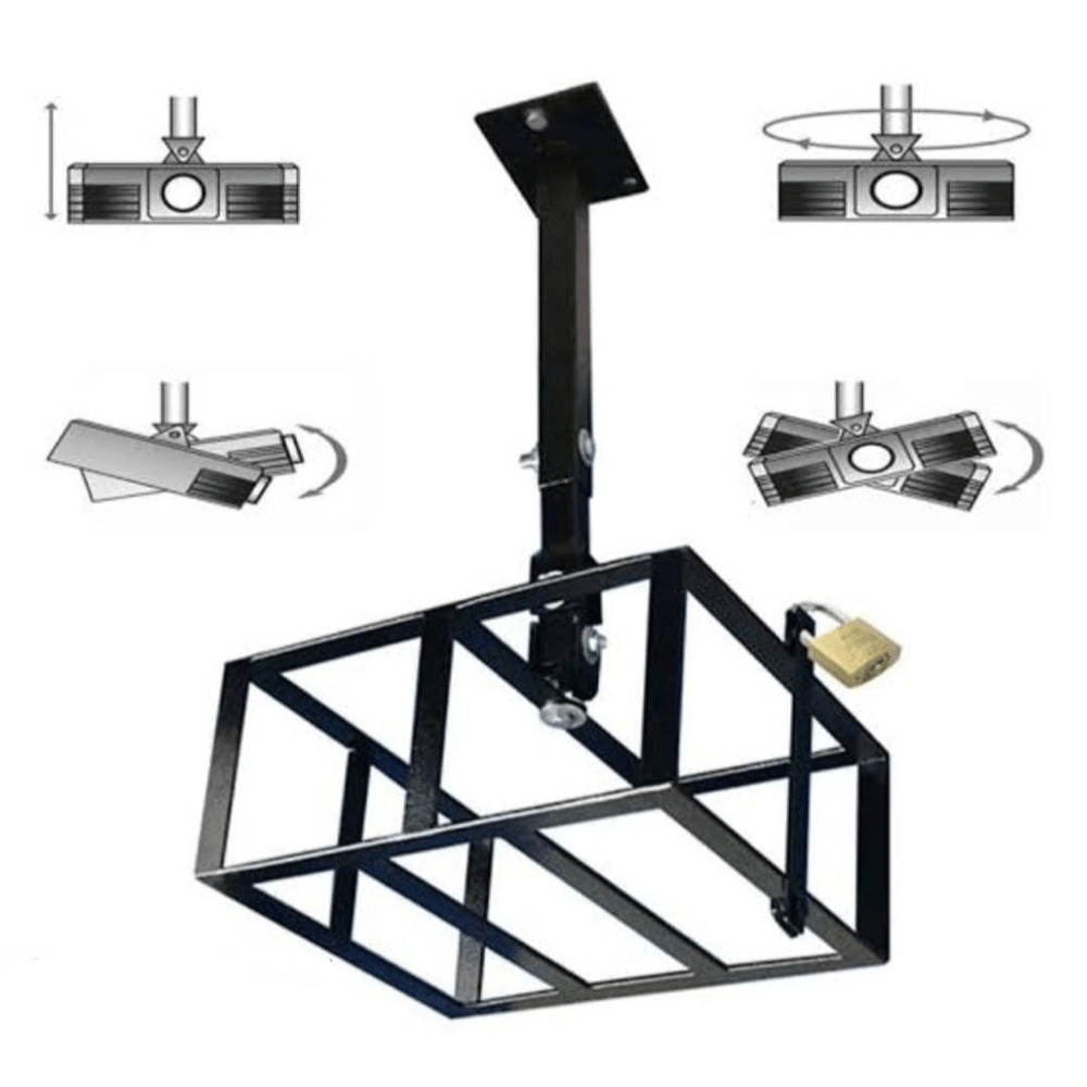 Rack para Proyector Multimedia Jaula Antirrobo Krearack Negro Rack para Proyector Multimedia Jaula Antirrobo Krearack Negro
