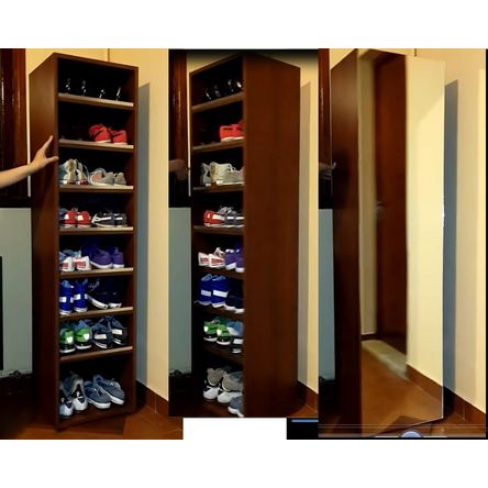 Zapatera Giratoria La Casa del Mueblero Chocolate Zapatera Giratoria La Casa del Mueblero Chocolate