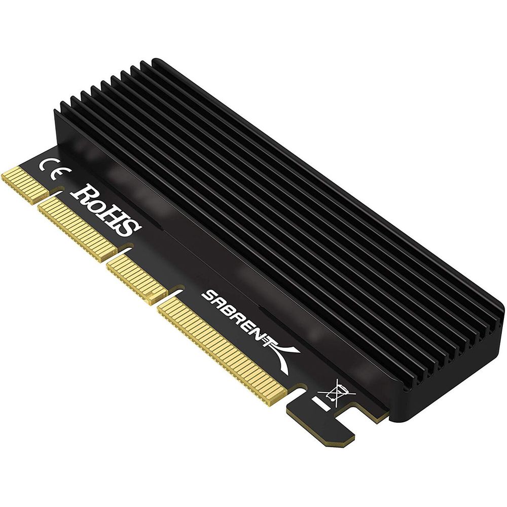 Adaptador de Tarjeta Sabrent Nvme M.2 Ssd a Pcie con Disipador de Calor de Aluminio 1635757-REG Adaptador de Tarjeta Sabrent Nvme M.2 Ssd a Pcie con Disipador de Calor de Aluminio 1635757-REG