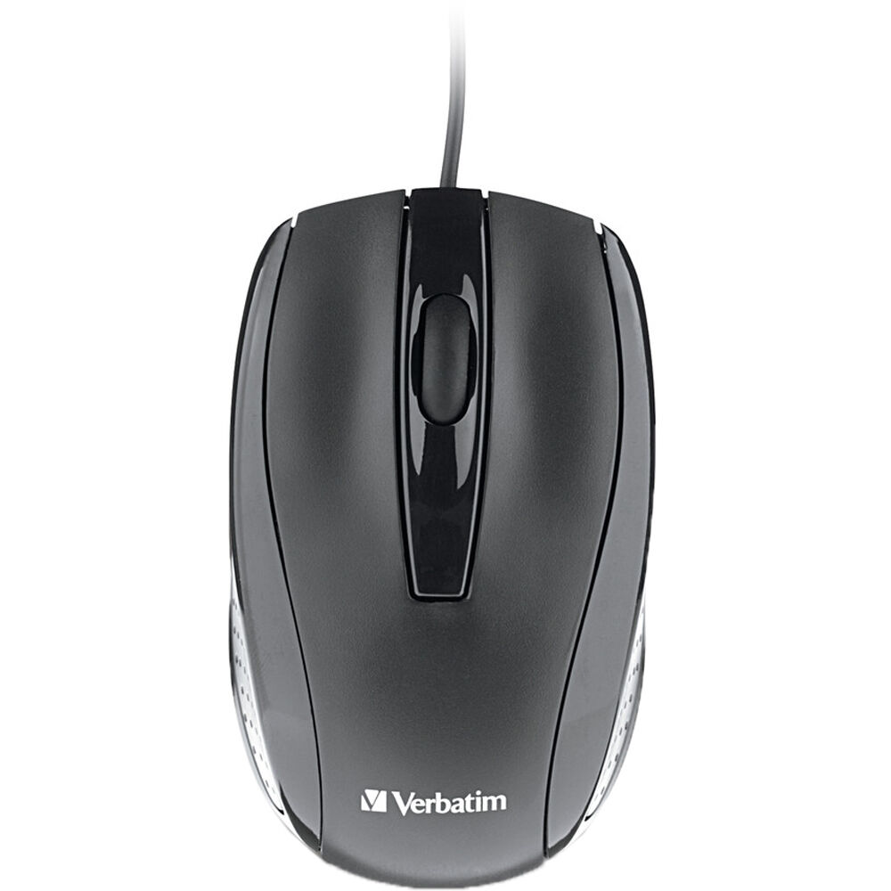 Mouse Óptico con Cable Verbatim Negro 1705026-REG Mouse Óptico con Cable Verbatim Negro 1705026-REG