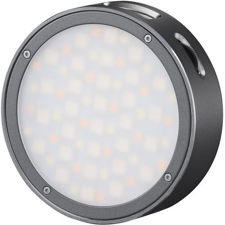 Luz Led Magnética Redonda Godox Mini Rgb Gris 1553206-REG