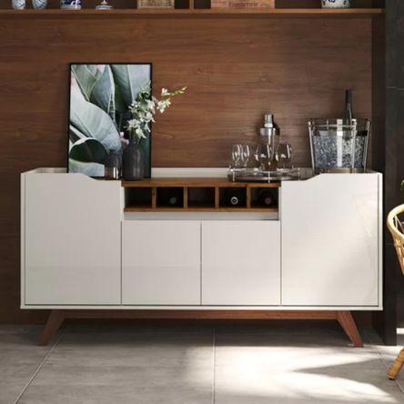 Aparador Vintage Moderno Nicola 152cm Blanco Aparador Vintage Moderno Nicoles 152cm Blanco