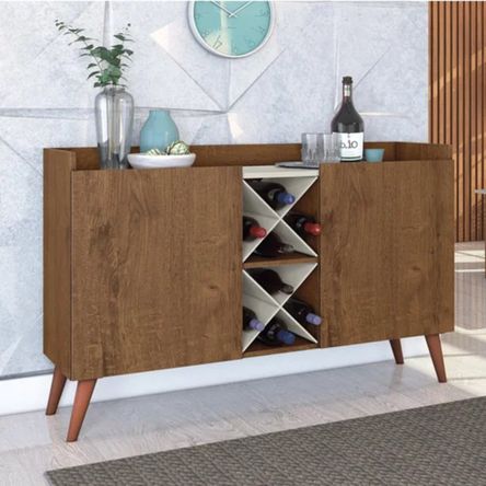 Aparador Vintage Moderno Pier 2 Puertas Marrón Aparador Vintage Moderno Pier 2 Puertas Marrón