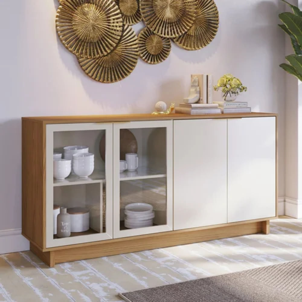 Aparador Vajillero Moderno Willy 160cm Blanco