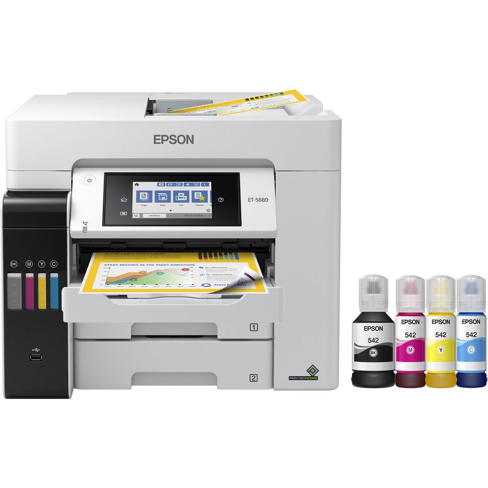 Impresora Supertank sin Cartuchos Epson Ecotank Pro Et 5880 All In One con Soporte Pcl 1524992-REG Impresora Supertank sin Cartuchos Epson Ecotank Pro Et 5880 All In One con Soporte Pcl 1524992-REG