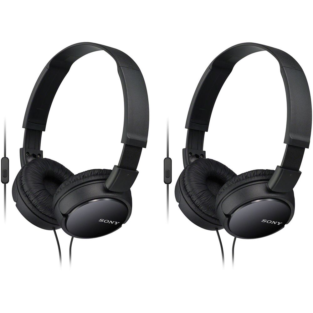 Audífonos On Ear Sony Mdr Zx110Ap con Micrófono Negro Par 1703443-REG Audífonos On Ear Sony Mdr Zx110Ap con Micrófono Negro Par 1703443-REG