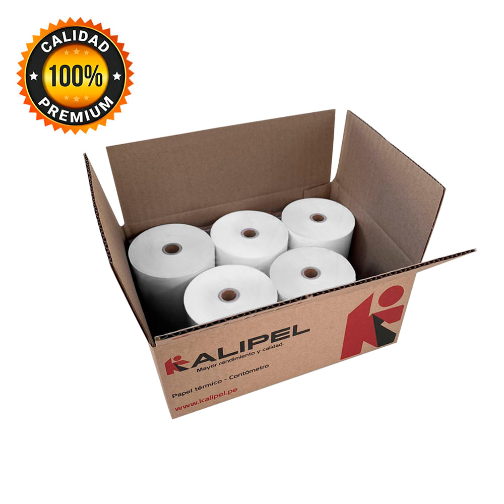 Papel Termico 5 Rollos Contometro 80x80mm KALIPEL Papel Termico 5 Rollos Contometro 80x80mm 48gr KALIPEL Papel Termico 5 Rollos Contometro 80x80mm KALIPEL Papel Termico 5 Rollos Contometro 80x80mm 48gr KALIPEL
