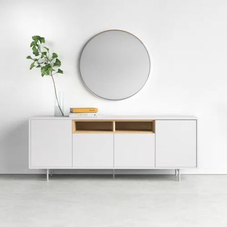 Aparador de Salón Moderno Tito Blanco Oak Aparador de Salón Moderno Tito Blanco Oak