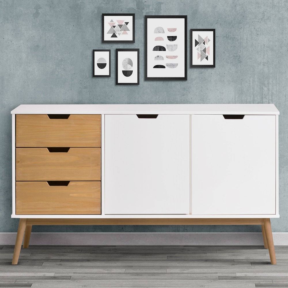 Aparador Vintage Moderno Abril Blanco 140cm Aparador Vintage Moderno Abril Blanco 140cm
