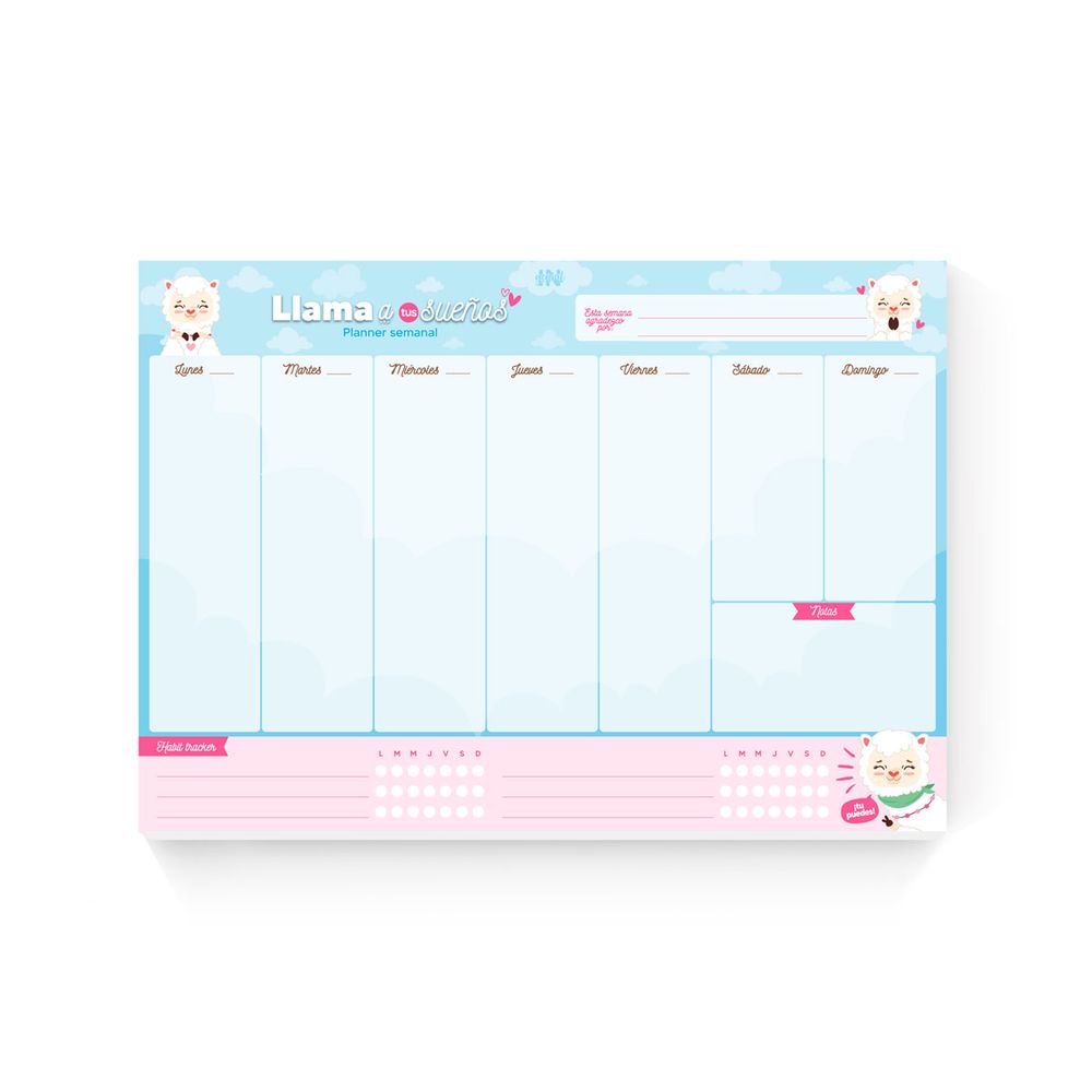 Planner semanal Ingenial modelo LLAMI Planner semanal Ingenial modelo LLAMI
