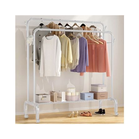 Perchero Colgador Organizador Ropa Premium Blanco Mate