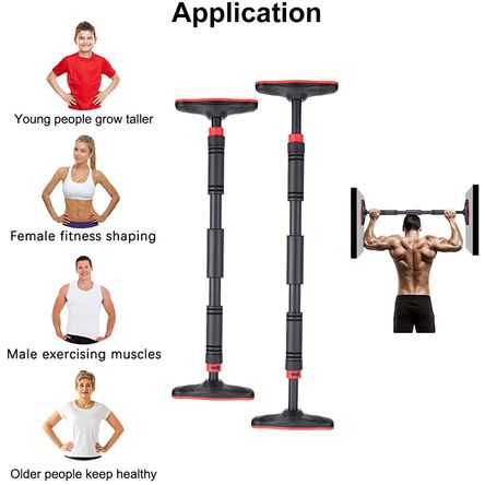 Barra de Dominadas a Presión Pro 90 a 130 cm Barra de Dominadas a Presión Pro 90 a 120 cm Barra de Dominadas a Presión Pro 90 a 130 cm Barra de Dominadas a Presión Pro 90 a 120 cm