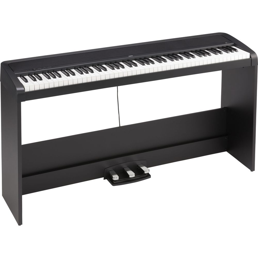 Piano Digital Korg B2Spbk de 88 Teclas con Soporte y Sistema de Tres Pedales Negro 1476292-REG Piano Digital Korg B2Spbk de 88 Teclas con Soporte y Sistema de Tres Pedales Negro 1476292-REG