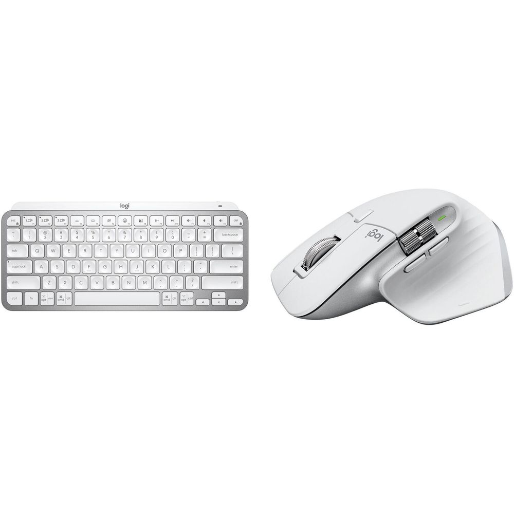 Set de Teclado Inalámbrico Logitech Mx Keys Mini y Mouse Mx Master 3S Gris Pálido 1708315-REG Set de Teclado Inalámbrico Logitech Mx Keys Mini y Mouse Mx Master 3S Gris Pálido 1708315-REG