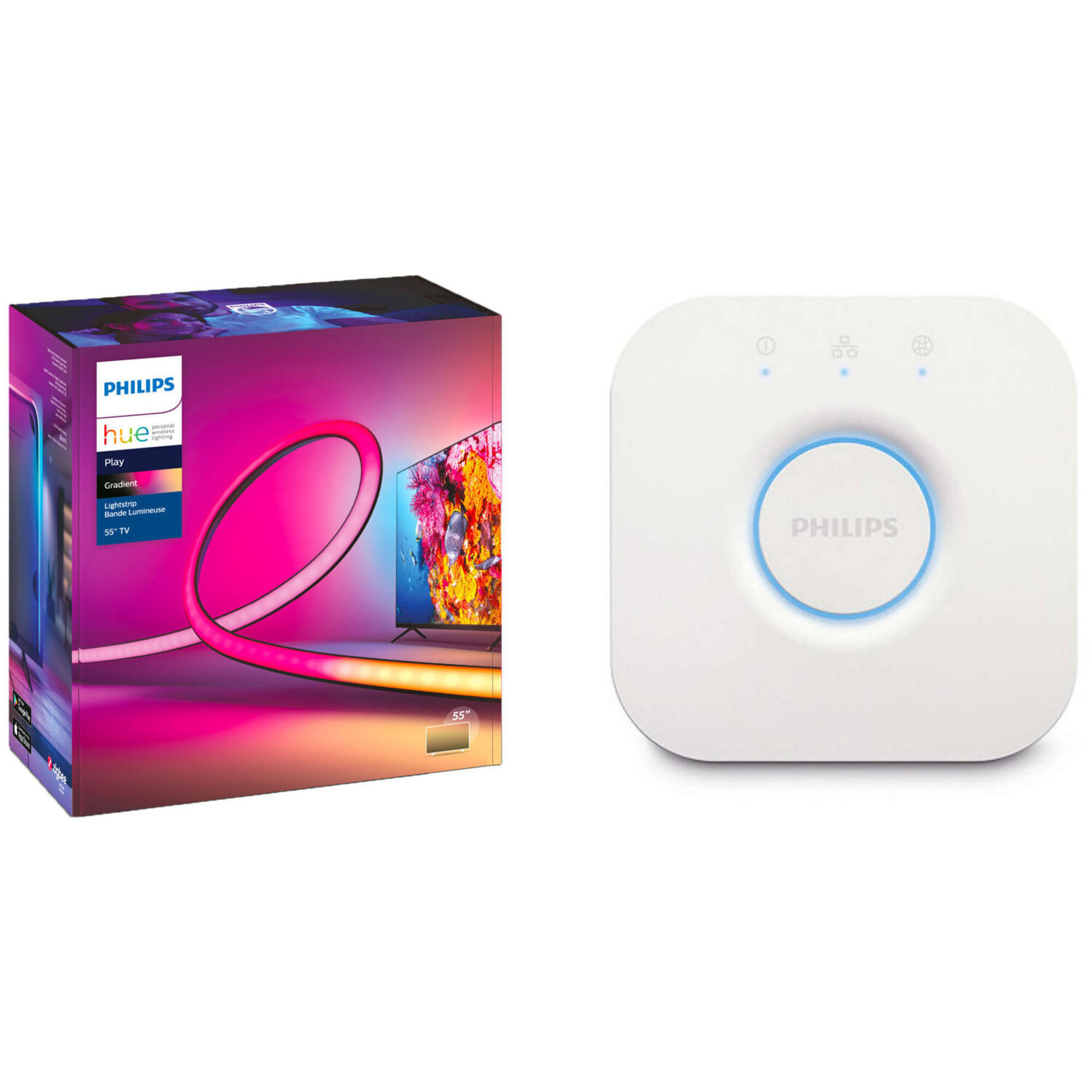 Kit Philips Hue Bridge Play Gradient Lightstrip 65