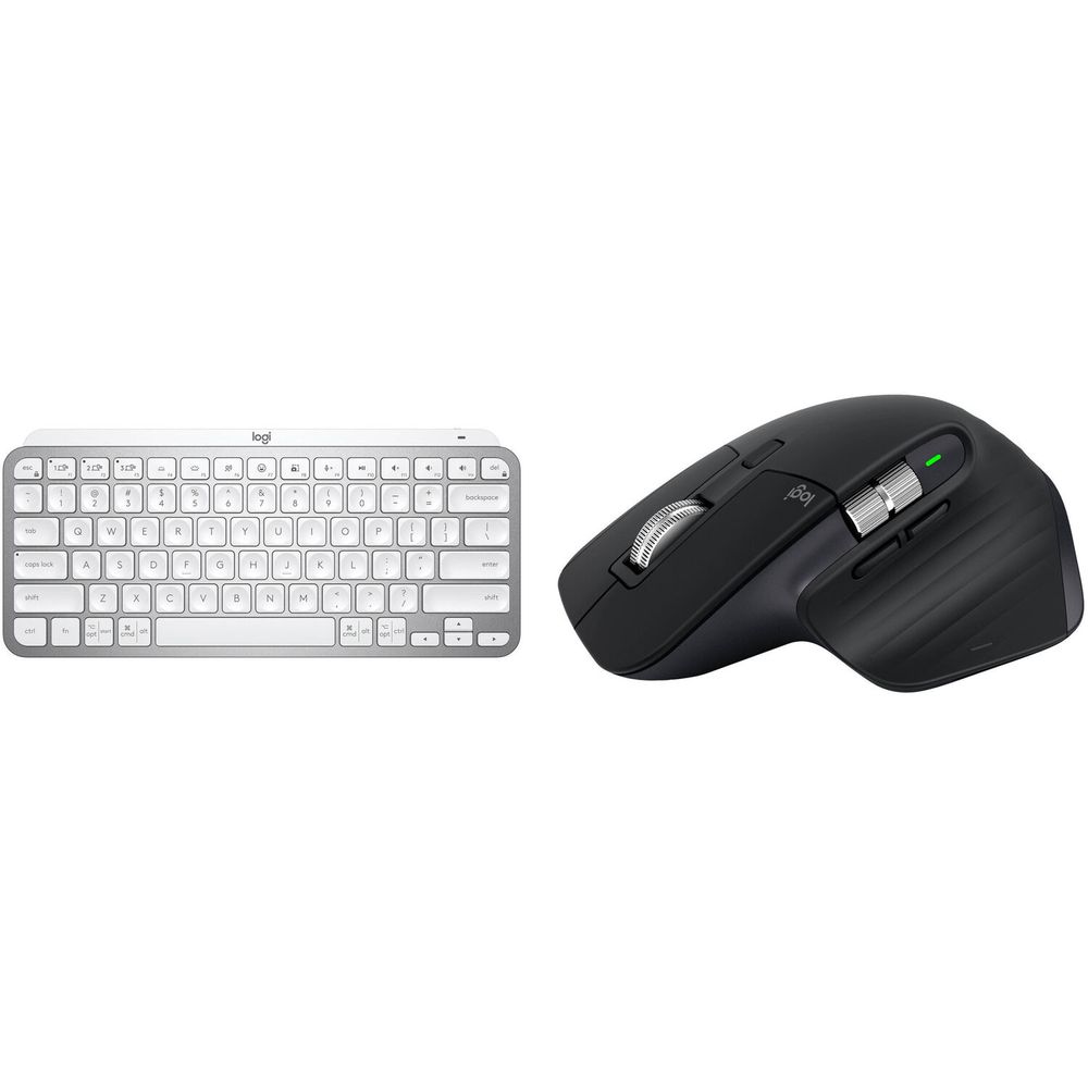 Set de Teclado Inalámbrico Logitech Mx Keys Mini y Ratón Mx Master 3S Gris Pálido Negro 1708273-REG Set de Teclado Inalámbrico Logitech Mx Keys Mini y Ratón Mx Master 3S Gris Pálido Negro 1708273-REG