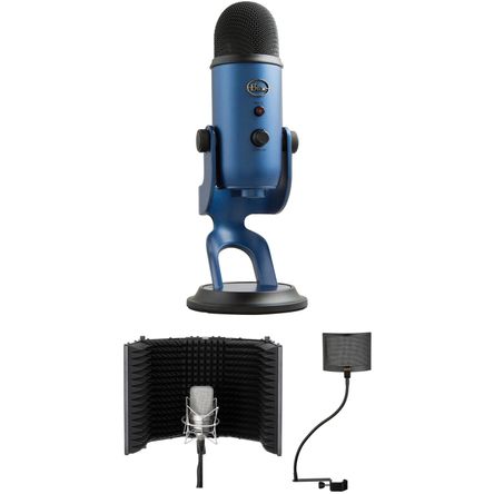 Kit de Micrófono Usb Blue Yeti con Parabrisas y Filtro de Reflexión Azul Medianoche 1322600-REG Kit de Micrófono Usb Blue Yeti con Parabrisas y Filtro de Reflexión Azul Medianoche 1322600-REG