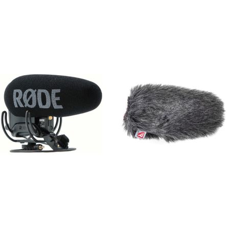 Kit de Micrófono de Cañón Rode Videomic Pro+ Montado en Cámara con Parabrisas Rycote 1422303-REG
