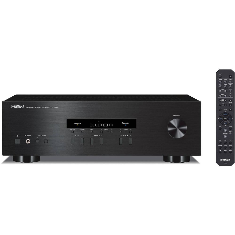 Receptor Estéreo Yamaha R S202 con Bluetooth Negro 1246224-REG Receptor Estéreo Yamaha R S202 con Bluetooth Negro 1246224-REG