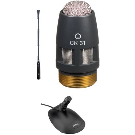 Kit de Micrófono de Condensador Cardioide de Cuello de Ganso de Escritorio Akg de 12 Pulgadas 1482543-REG