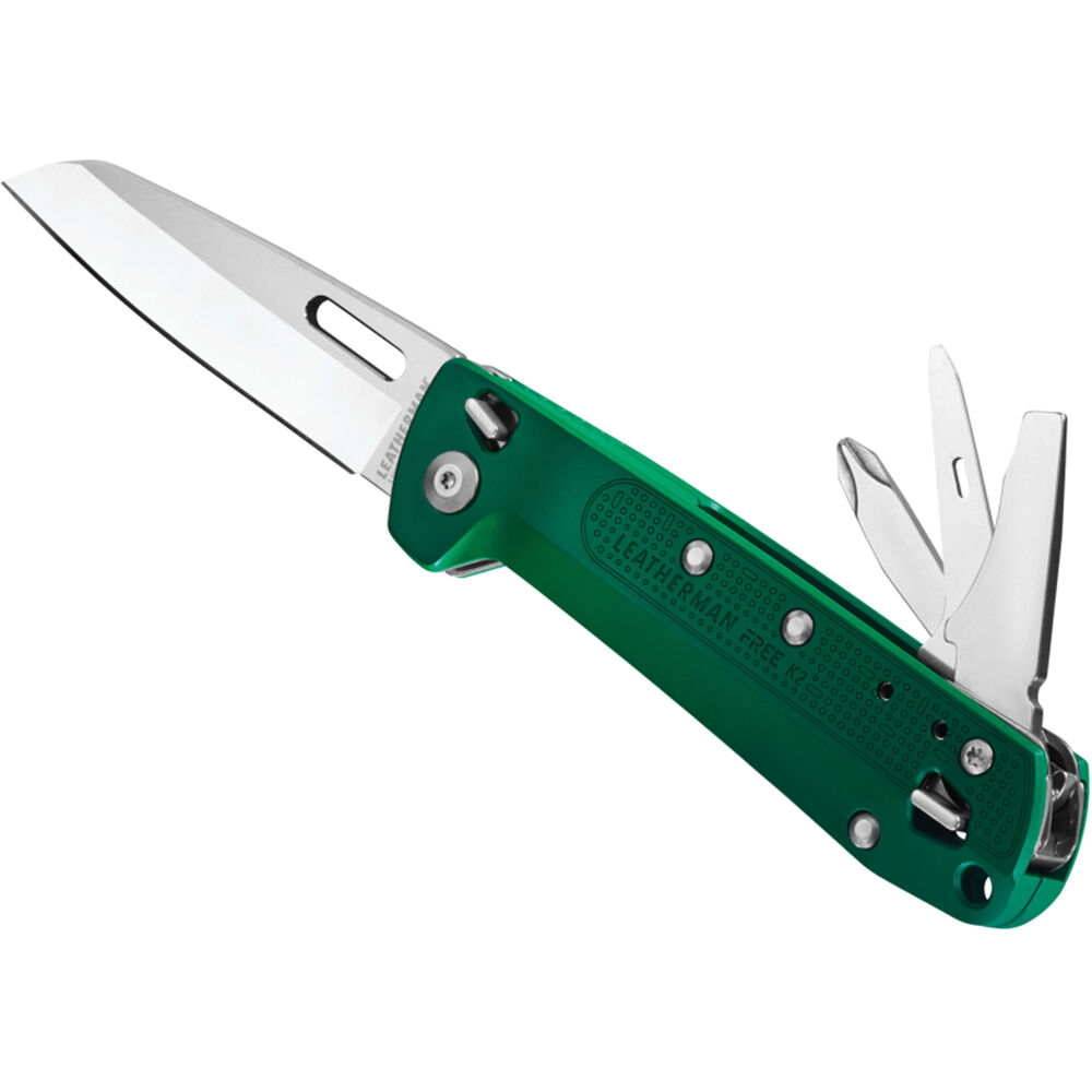 Navaja Multiusos Leatherman Free K2 Evergreen para Bolsillo 1678396-REG Navaja Multiusos Leatherman Free K2 Evergreen para Bolsillo 1678396-REG