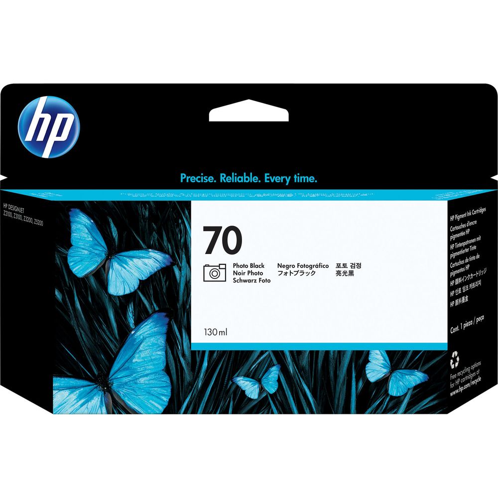 Cartucho de Tinta Hp 70 Photo Black 130 Ml 504077-REG Cartucho de Tinta Hp 70 Photo Black 130 Ml 504077-REG