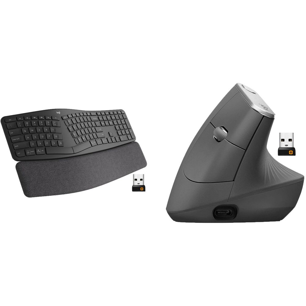 Kit de Productividad Logitech con Teclado Inalámbrico Ergo K860 y Ratón Ergonómico Mx Vertical 1688383-REG Kit de Productividad Logitech con Teclado Inalámbrico Ergo K860 y Ratón Ergonómico Mx Vertical 1688383-REG