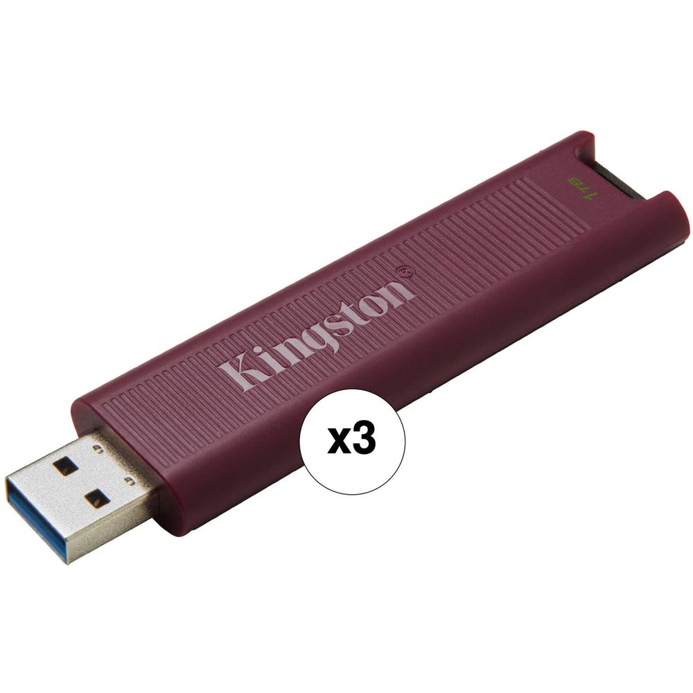 Pack de 3 Unidades de Kingston Datatraveler Max Usb 3.2 Gen 2 Type a de 1Tb 1721994-REG Pack de 3 Unidades de Kingston Datatraveler Max Usb 3.2 Gen 2 Type a de 1Tb 1721994-REG