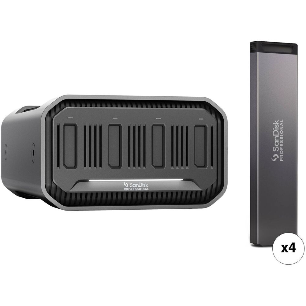 Kit Sandisk Professional Pro Blade Station de 4Tb con Pro Blade Ssd Mag 4 X 1Tb 1761066-REG Kit Sandisk Professional Pro Blade Station de 4Tb con Pro Blade Ssd Mag 4 X 1Tb 1761066-REG