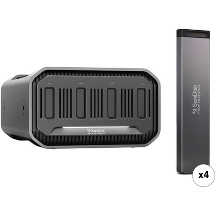 Kit Sandisk Professional Pro Blade Station de 4Tb con Pro Blade Ssd Mag 4 X 1Tb 1761066-REG