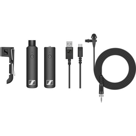 Sistema de Micrófono Inalámbrico Digital Sennheiser Xsw D Lavalier Set con Micrófono de Solapa Omnid 1444563-REG