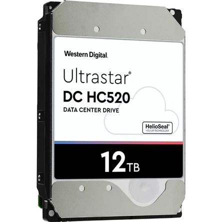 Disco Duro Interno Wd Ultrastar Dc Hc520 de 12Tb 7200 Rpm Sata Iii 3.5 para Centro de Datos Ise 1769311-REG Disco Duro Interno Wd Ultrastar Dc Hc520 de 12Tb 7200 Rpm Sata Iii 3.5 para Centro de Datos Ise 1769311-REG