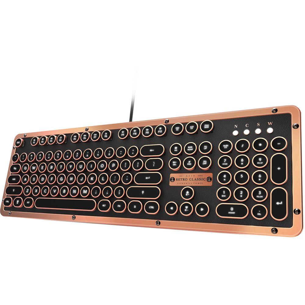 Teclado Mecánico Retro Classic Usb Backlit de Azio Artisan 1414358-REG Teclado Mecánico Retro Classic Usb Backlit de Azio Artisan 1414358-REG