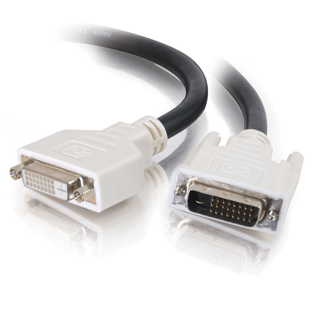 Cable de Extensión de Video Digital Dvi D Macho Hembra de Doble Enlace de 3.28 1M de C2G 905007-REG Cable de Extensión de Video Digital Dvi D Macho Hembra de Doble Enlace de 3.28 1M de C2G 905007-REG