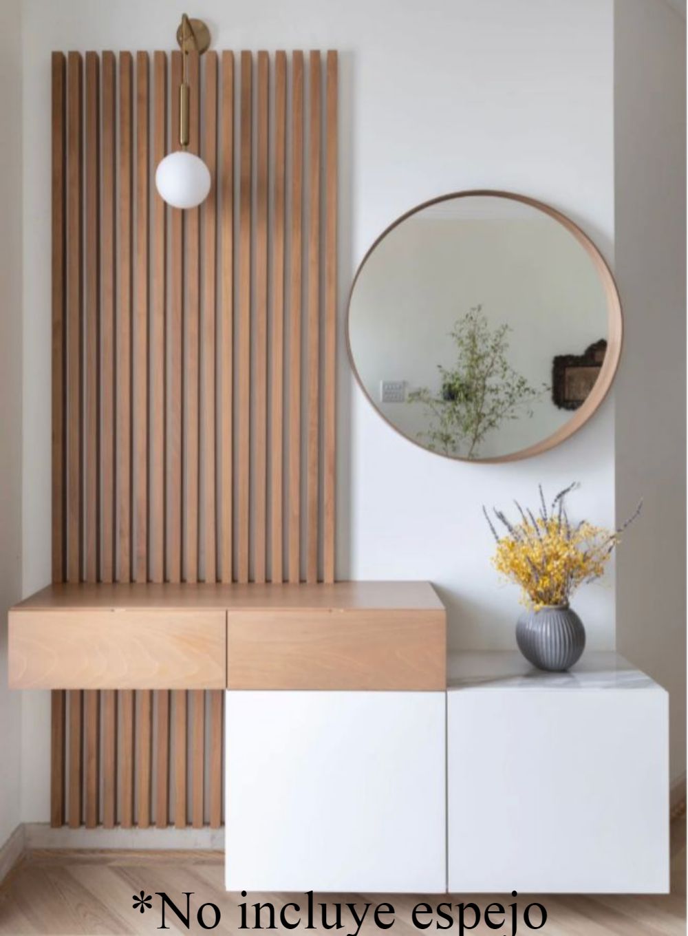 Recibidor Moderno con Panel Lucrecia TU MESITA