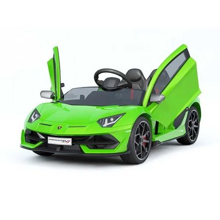 Carro a Bateria para Niños Lamborghini Aventador svj Verde Carro a Bateria para Niños Lamborghini Aventador svj Verde
